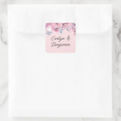 Sticker Carré Floral Dusty rose (Sac)
