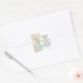 Sticker Carré floral Verse (Enveloppe)