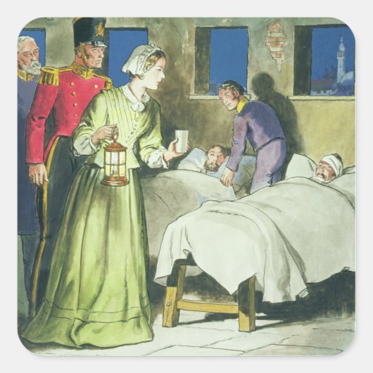 Sticker Carré Florence Nightingale (1820-1910) de "Peeps into (Devant)