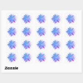 Sticker Carré Floribunda fractal (Feuille)