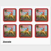 Sticker Carré Floriday Cowboy (Feuille)