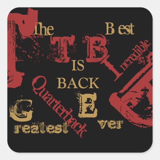 STICKER CARRÉ FLORIDE (Devant)