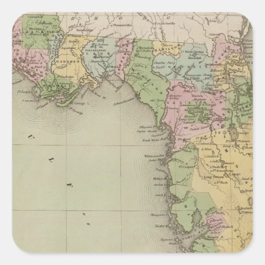 Sticker Carré Floride 7 (Devant)