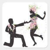 Sticker Carré Flower Dancers (Devant)