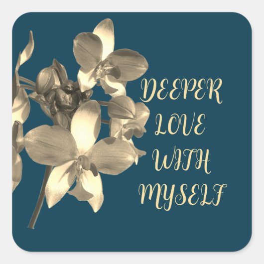 STICKER CARRÉ FLOWER GIFT MOM, GRANDMOTHER, DAUGHTER, BOSS LOVER (Devant)