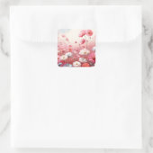 Sticker Carré Flower Meadow esthétique Vintage (Sac)