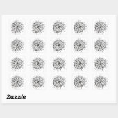 Sticker Carré Flower of Life (Feuille)