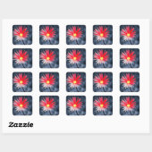Sticker Carré Flowers (Feuille)