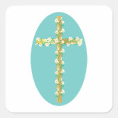 Sticker Carré Flowers (Devant)