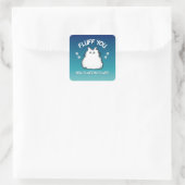 Sticker Carré Fluffin Vous Fluffin Fluff Kitty Chat (Sac)