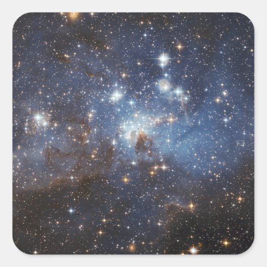 Sticker Carré Flux de gaz et de poussière (Devant)