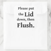 Sticker Carré Flux de salle de bain (Sac)