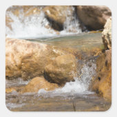 Sticker Carré Flux orageux au printemps (Devant)