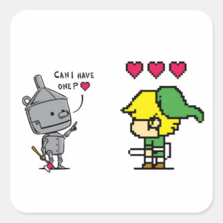 Sticker Carré FM Pop Culture Chercheur de coeur