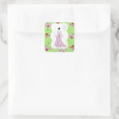 Sticker Carré Fois à Paris Illustration de mode (Sac)