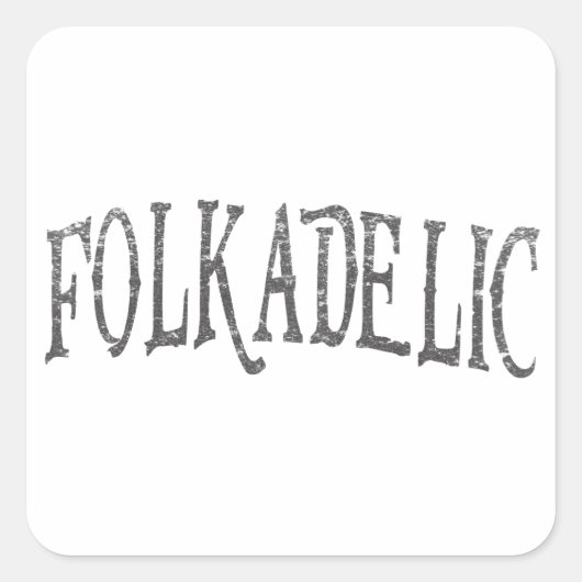 Sticker Carré Folkadélique (Devant)