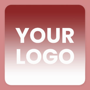 Sticker Carré Fond de couleur Dégradé blanc et votre logo