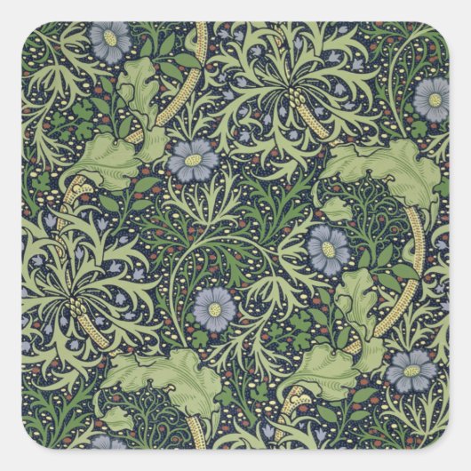 Sticker Carré Fond d'écran d'algue, imprimé par John Henry De (Devant)