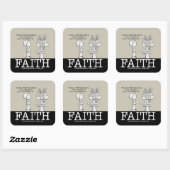 Sticker Carré Fondation de la Foi (Feuille)