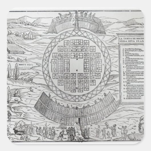 Sticker Carré Fondation Hochelaga (Devant)