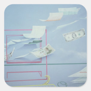 Sticker Carré Fonds de direction I