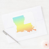 Sticker Carré fondu de refroidissement de la louisiane (Enveloppe)