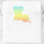 Sticker Carré fondu de refroidissement de la louisiane (Sac)