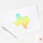 Sticker Carré fondu de refroidissement texas (Enveloppe)