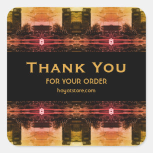 Sticker Carré Fontaine vintage Irak Bagdad 1970