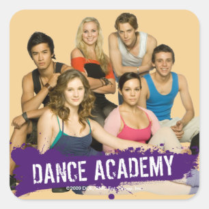 Sticker Carré Fonte d'académie de danse