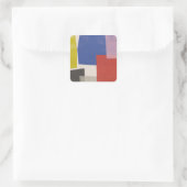 Sticker Carré Foolscap - Colorblocs modernes (Sac)