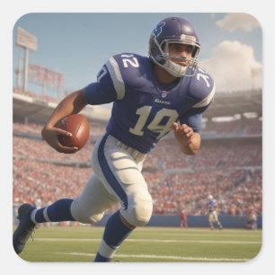 Sticker Carré Football