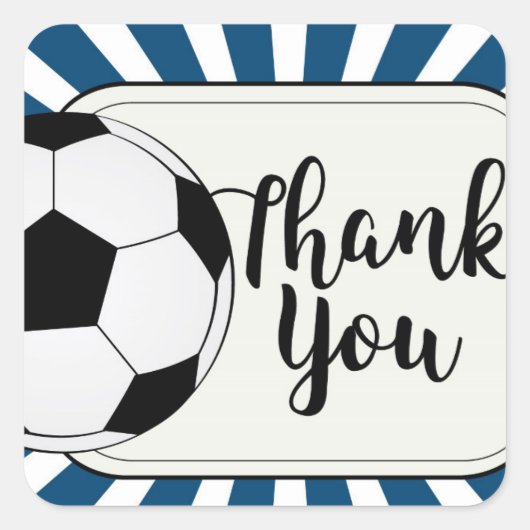 Sticker Carré football (Devant)