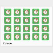 STICKER CARRÉ FOOTBALL (Feuille)
