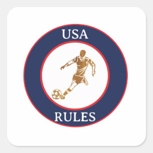 STICKER CARRÉ FOOTBALL