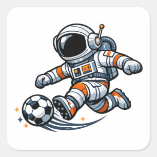 Sticker Carré Football des Astronautes