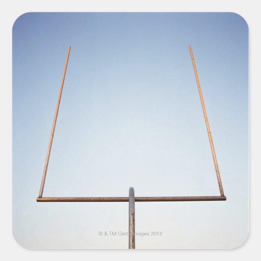 Sticker Carré Football Objectif Post (Devant)