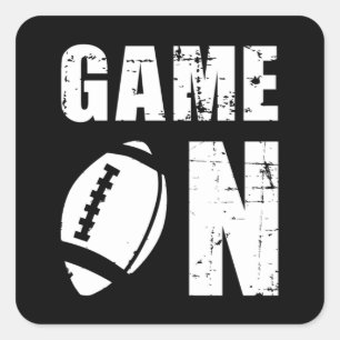 Sticker Carré Football Sports Team Jeu American Funny Idée cadea