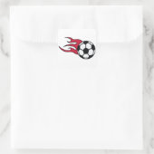 Sticker Carré Footballeur flamboyant (Sac)