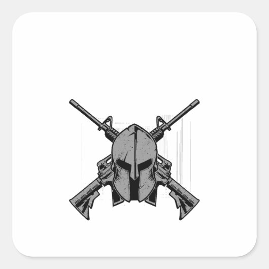 Sticker Carré Force militaire (Devant)