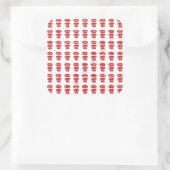Sticker Carré Foreign Language greetings telephone pattern (Sac)