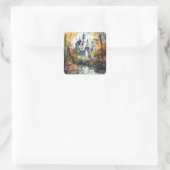 Sticker Carré Forest Castle (Sac)