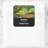 Sticker Carré Forest Creek Belle nature Photo Cuisine (Sac)