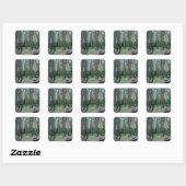 Sticker Carré Forêt Crochée - Pologne (Feuille)