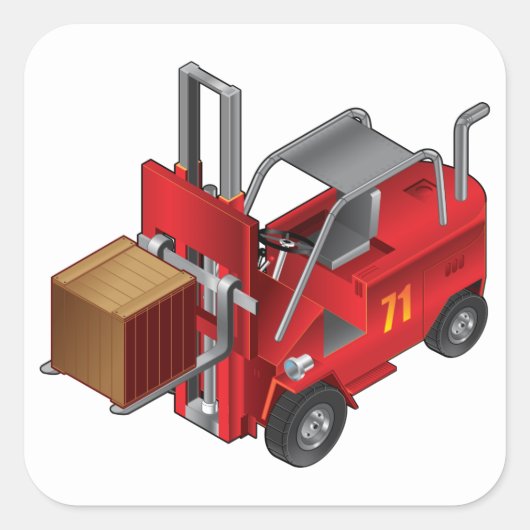 Sticker Carré Forklift (Devant)