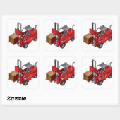 Sticker Carré Forklift (Feuille)