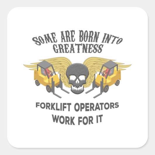 Sticker Carré Forklift (Devant)