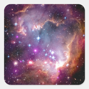 Sticker Carré Formation d'étoiles NGC 602 - Photo de la NASA Hub