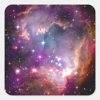 Sticker Carré Formation d'étoiles NGC 602 - Photo de la NASA Hub