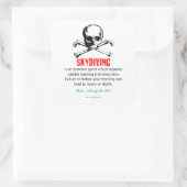 Sticker Carré Formation en Skyplongée (Sac)